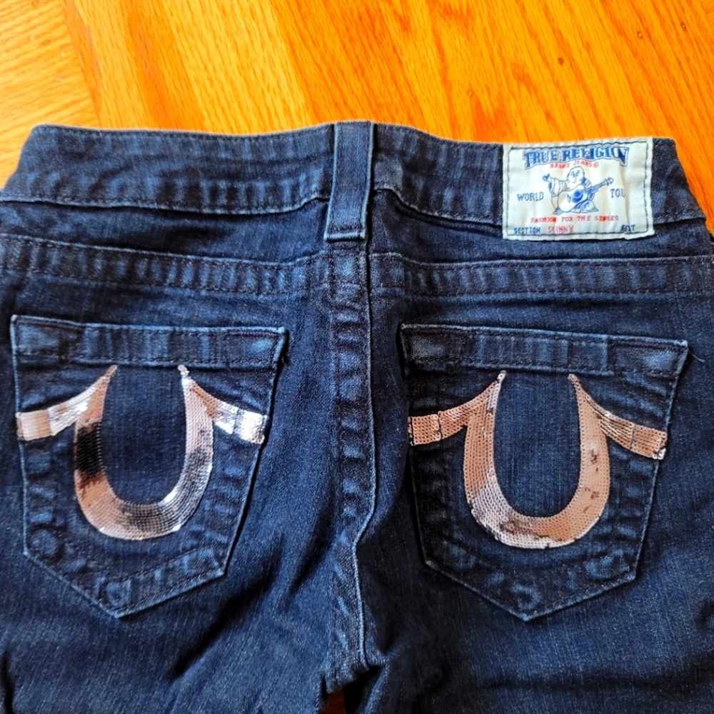 True Religion sequin jeans size 26